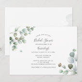 Eucalyptus Botanische Script Vrijgezellenfeest Kaart (Voorkant / Achterkant)