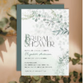 Eucalyptus Botanische Vrijgezellenfeest QR-code Kaart