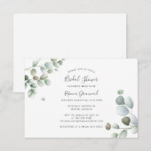 Eucalyptus Botanische Vrijgezellenfeest voor het v Notitiekaartje (Voorkant / Achterkant)