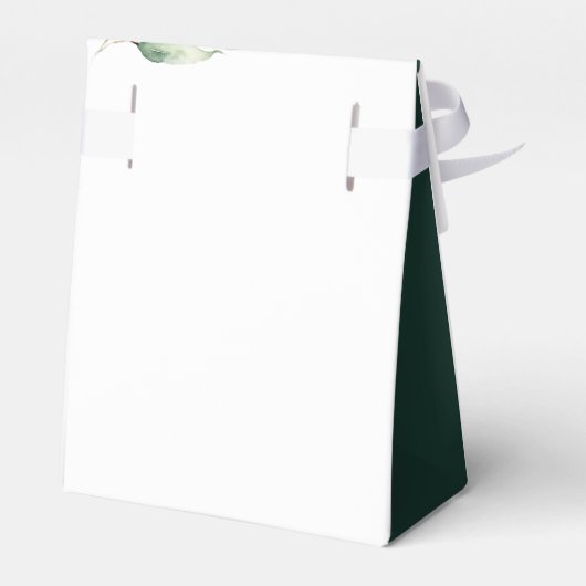 Eucalyptus Botanische Waterverf Baby shower Bedankdoosjes (Achterkant)