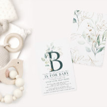 Eucalyptus Botanische Waterverf Baby shower