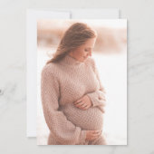 Eucalyptus Botanische Waterverf Foto Baby shower Kaart (Achterkant)