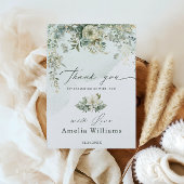 Eucalyptus Botanische Waterverf Groen Baby shower Bedankkaart