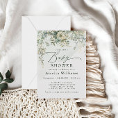 Eucalyptus Botanische Waterverf Groen Baby shower Kaart