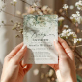 Eucalyptus Botanische Waterverf Groen Baby shower Kaart