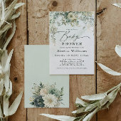 Eucalyptus Botanische Waterverf Groen Baby shower Kaart