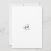 Eucalyptus Botanische Waterverf Vrijgezellenfeest Kaart (Achterkant)