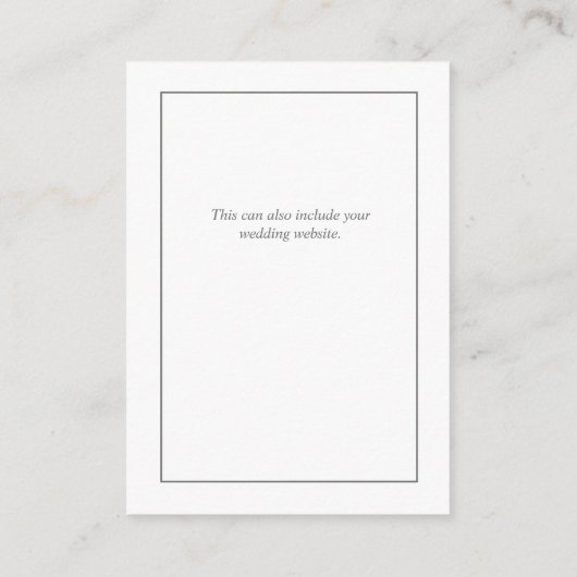 Eucalyptus Botanische Wijze Groene Bruiloft Detail Informatiekaartje (Achterkant)