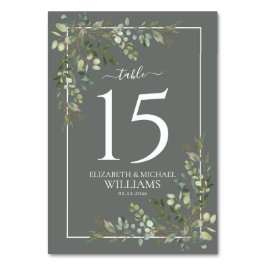 Eucalyptus Botanische Wijze Groene Trouwtafel Numb Kaart