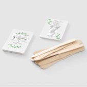 Eucalyptus Bough Wedding Programme Hand Fan Handwaaier (Niet-gemonteerd)