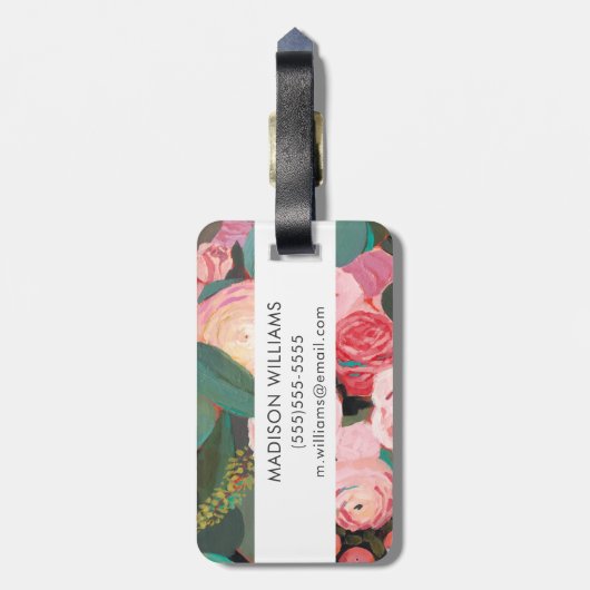 Eucalyptus Bouquet Bagagelabel (Achterkant verticaal)