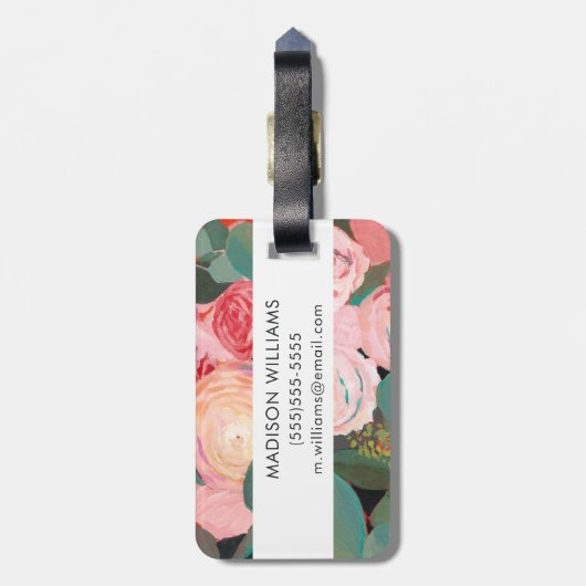 Eucalyptus Bouquet Bagagelabel (Achterkant verticaal)