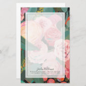 Eucalyptus Bouquet Briefpapier (Voorkant / Achterkant)