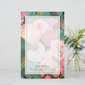 Eucalyptus Bouquet Briefpapier (Staand voorkant)