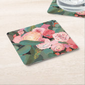 Eucalyptus Bouquet Kartonnen Onderzetters (Schuin)