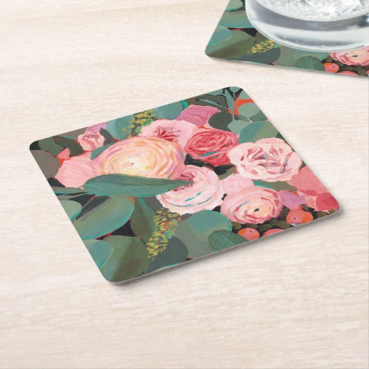 Eucalyptus Bouquet Kartonnen Onderzetters (Schuin)