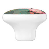 Eucalyptus Bouquet Keramische Knop (Zijkant)