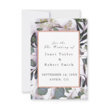 Eucalyptus Bouquet met roze rand huwelijk