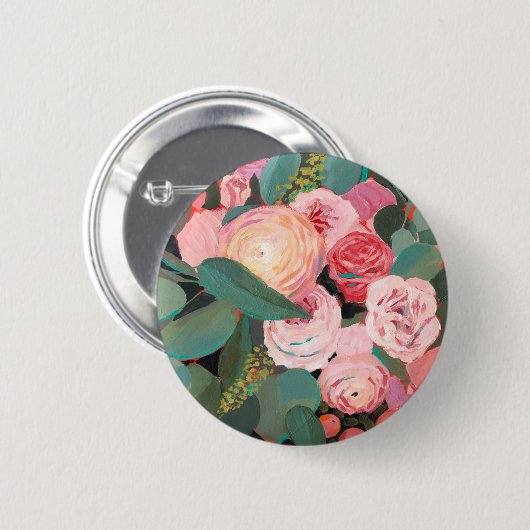 Eucalyptus Bouquet Ronde Button 5,7 Cm (Voorkant /achterkant)
