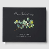 Eucalyptus branch wedding guest book gastenboek (Voorkant)