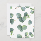 Eucalyptus Branch Wedding Save the Date (Achterkant)