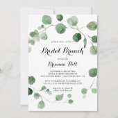 Eucalyptus Bridal Brunch Vrijgezellenfeest Kaart (Voorkant)