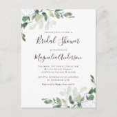 Eucalyptus Bridal Shower Briefkaart (Voorkant)