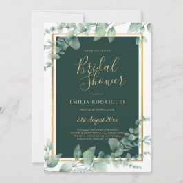 Eucalyptus BRIDAL SHOWER Groene planten Goud QR Co Kaart