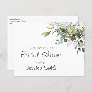 Eucalyptus Bridal Shower Invitation Briefkaart