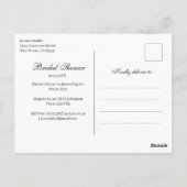 Eucalyptus Bridal Shower Invitation Briefkaart (Achterkant)