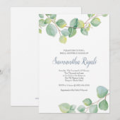 Eucalyptus Bridal Shower Kaart (Voorkant / Achterkant)