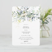 Eucalyptus Bridal Shower Kaart (Staand voorkant)