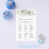 Eucalyptus Bridal Spelen voor weddenschappen Flyer (Enkel)