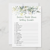 Eucalyptus Bridal Spelen voor weddenschappen Kaart (Achterkant)