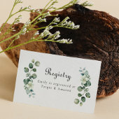 Eucalyptus Bruids Baby shower Trouwregister Visitekaartje