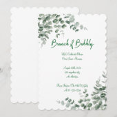 EUCALYPTUS BRUIDSDOUCHE UITNODIGING (Voorkant / Achterkant)