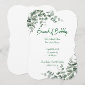 EUCALYPTUS BRUIDSDOUCHE UITNODIGING (Voorkant / Achterkant)