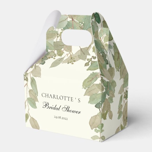 Eucalyptus Bruidsfeest Bedankdoosjes (Voorkant Zijde)