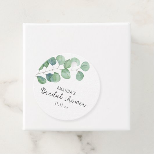 Eucalyptus - bruidsfeest  bedankjes labels (In situ)