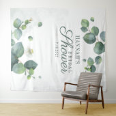 Eucalyptus Bruidsfeest Fotocabine Achtergrond Wandkleed (In Situ (horizontaal))