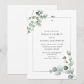 Eucalyptus bruidslunch Waterverf succulent Kaart (Voorkant / Achterkant)