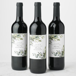 Eucalyptus bruidsmeisje voorstel labels wijn etiket
