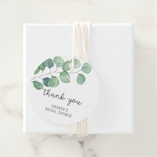 Eucalyptus - bruiloft dank je bedankjes labels (In situ)