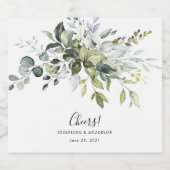 Eucalyptus Bruiloft Favor Bier Flesetiketten Bier Etiket (Enkel label)