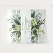 Eucalyptus bruiloft feest chic fotohokje achtergro wandkleed (Voorkant (horizontaal))