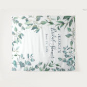 Eucalyptus Bruiloft Feest Chic Fotohokje Achtergro Wandkleed (Voorkant (horizontaal))