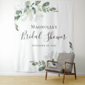 Eucalyptus Bruiloft Feest Fotohokje Achtergrond Wandkleed (In situ)