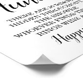 Eucalyptus Bruiloft Feestspel Teken Jacht naar de  Poster (Hoek)