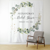 Eucalyptus Bruiloft Foto Booth Achtergrond Wandkleed (In situ)