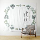 Eucalyptus bruiloft foto booth prop achtergrond wandkleed (In Situ (horizontaal))